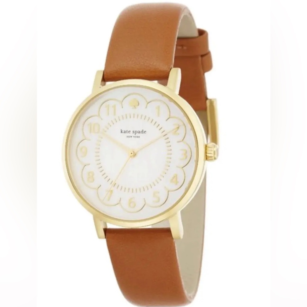 Kate Spade New York Metro Scallop Leather Watch